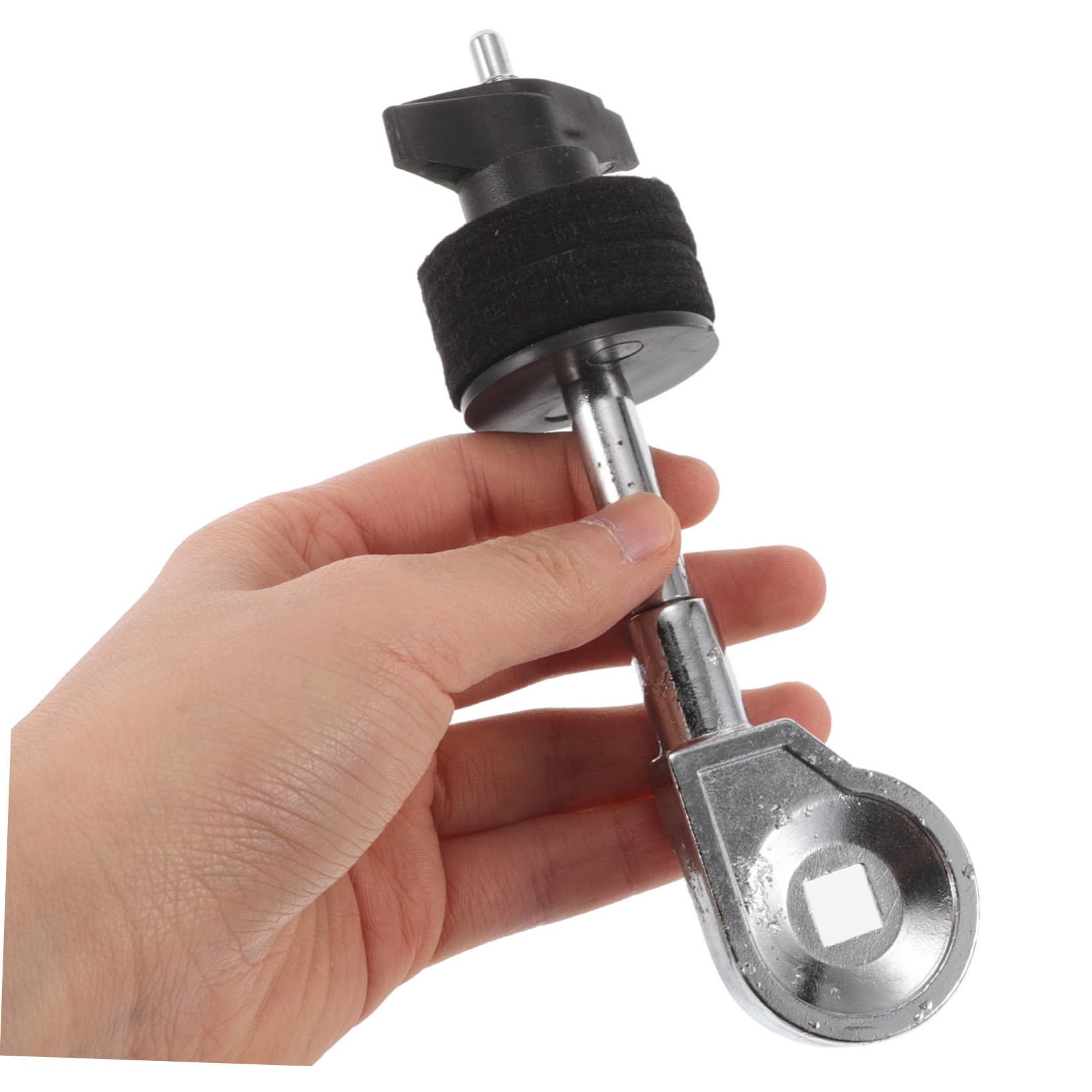 Mikinona Support de Cymbale, Accessoire de Percussion en Métal Noir pour Batterie Performance Stable Améliorant la Qualité Sonore Lors de Concerts