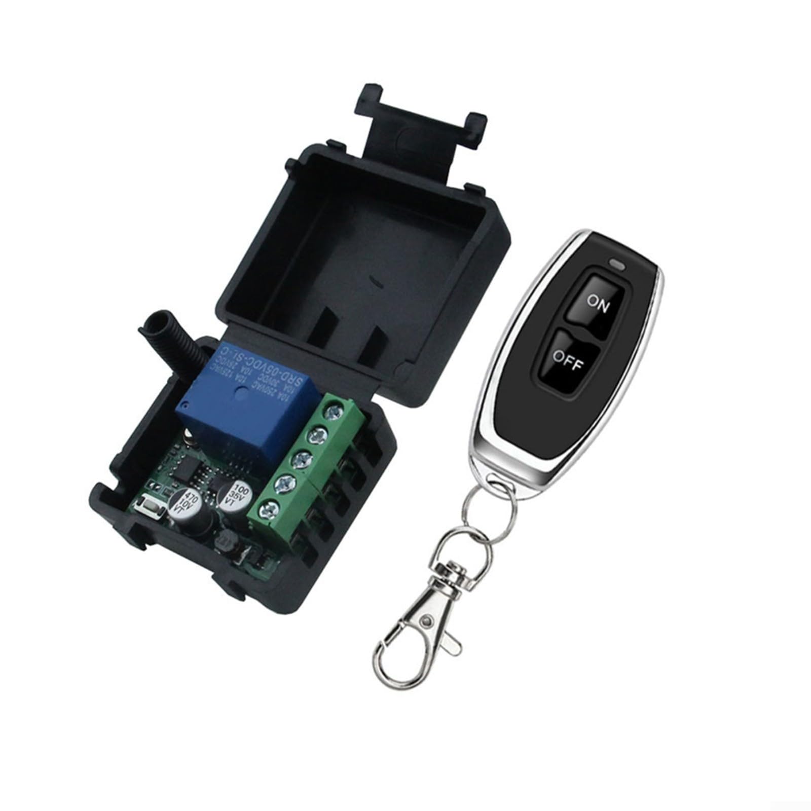 Advokingtap 1CH Wireless Remote Control Switch DC 5-24V 433MHz RF Transmitter Receiver With Learning Code Security For LED Lighting, Home, Office, Hotel,