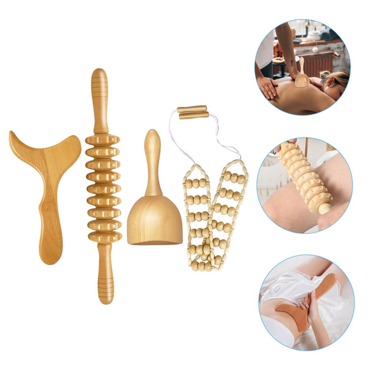 Healeved Massage und Glatter Oberfläche mit Ergonomischem Design 4 Stück und Schmerzlinderung zur Tiefengewebemassage für Professionelle und Private Anwendung