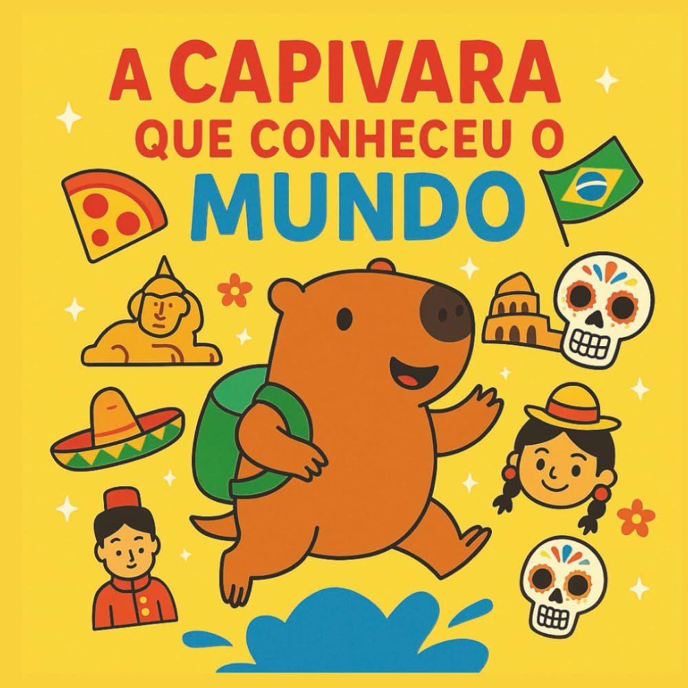 Capivara e sua mochila viajante