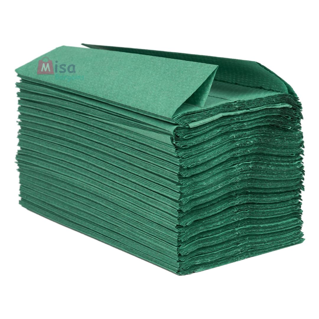 C FOLD Paper Hand Towels Green 2520 by misa