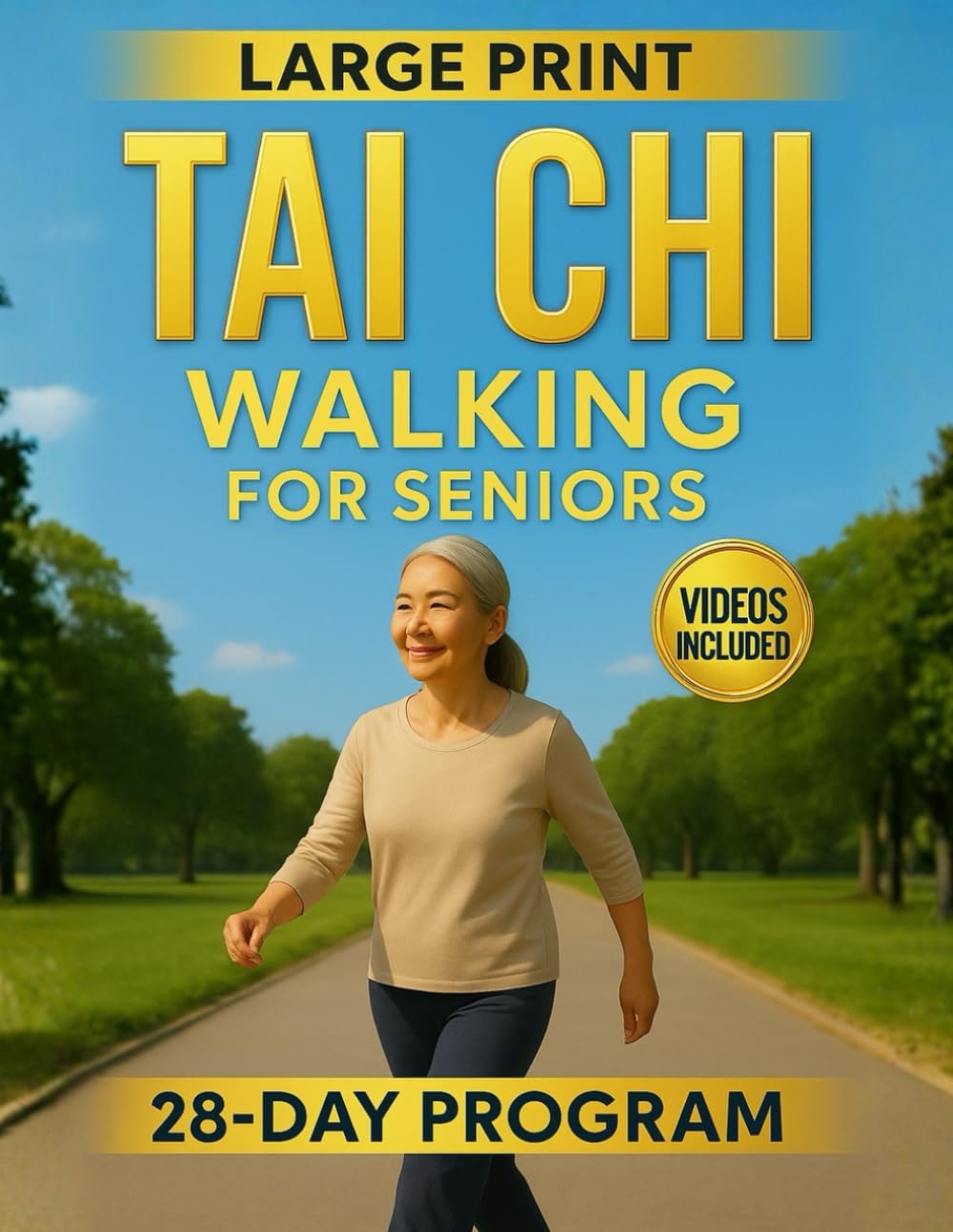 Tai Chi Walking for Seniors: A 28-Day Program to Rediscover the Joy of Walking, Improve Balance and Overcome the Fear of Falling with 10-Min Daily Routines & Step-by-Step Illustrated Exercises