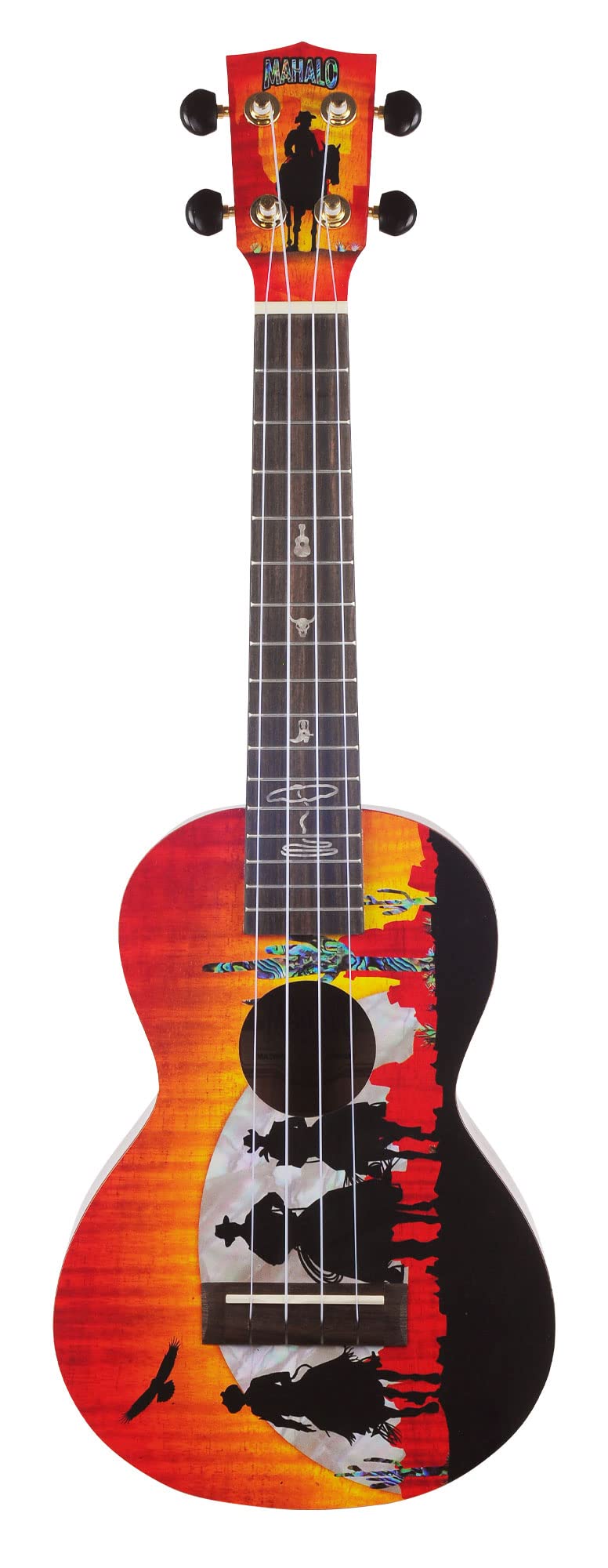 Mahalo Artist Elite Series Concert Ukulele Wild West With Bag - MA2WW