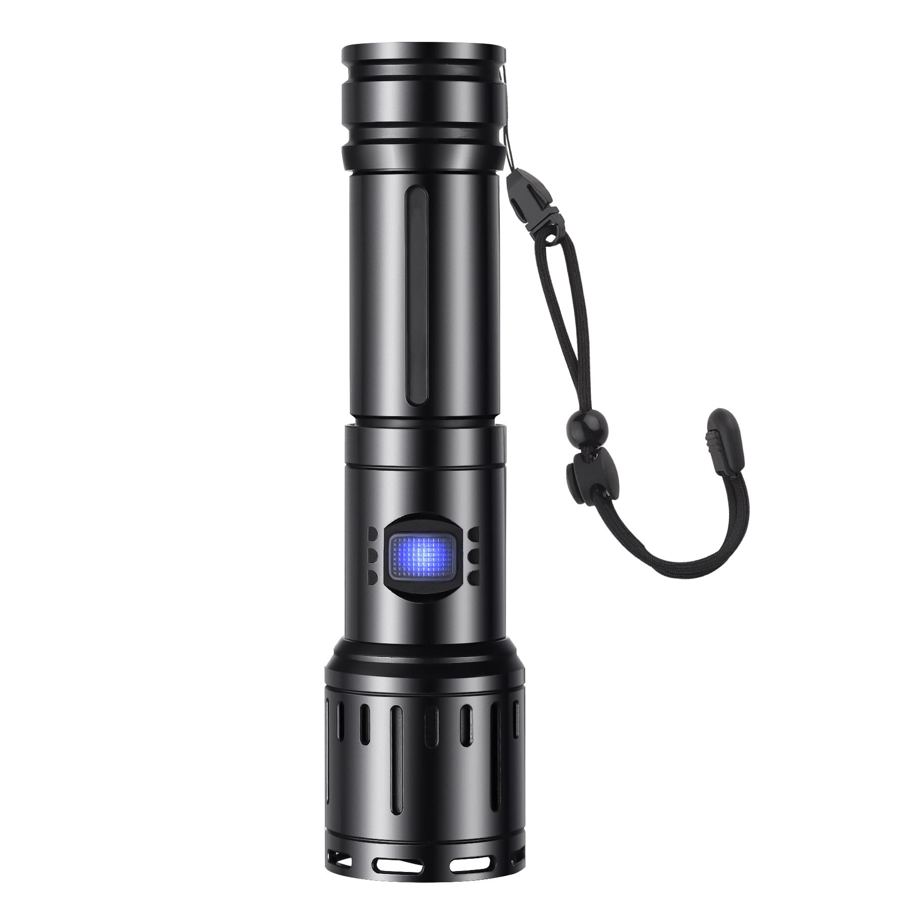 SiuyiuFlashlight, 3500 Flashlights High Lumens, USB Rechargeable Flashlights, Tactical Flashlight with 5 Adjustable Light Modes, IPX65 Waterproof Flashlights for Camping, Emergencies, Home