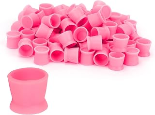 for Dynamic Tattoo Ink Tattoo Accessories 300Pcs Tattoo Ink Pient Cup Disposable Silicone Eyebrow Lip Eyes Tattoo Pient Cupblue Tattoo Ink Tattoo Supplies (Red)