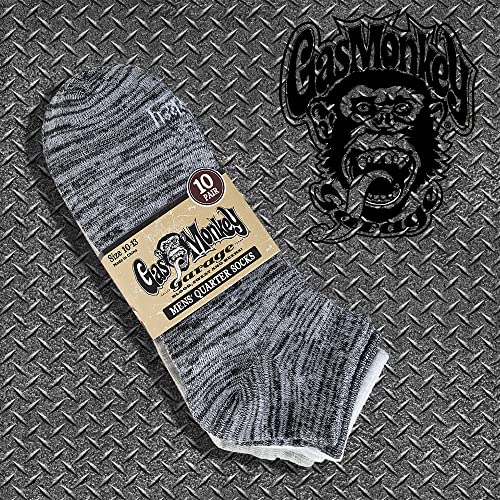 Gas Monkey Garage Performance Work & Outdoor Socks for Men, Moisture Control, Reinforced Heel & Toe, Sizes 8-133