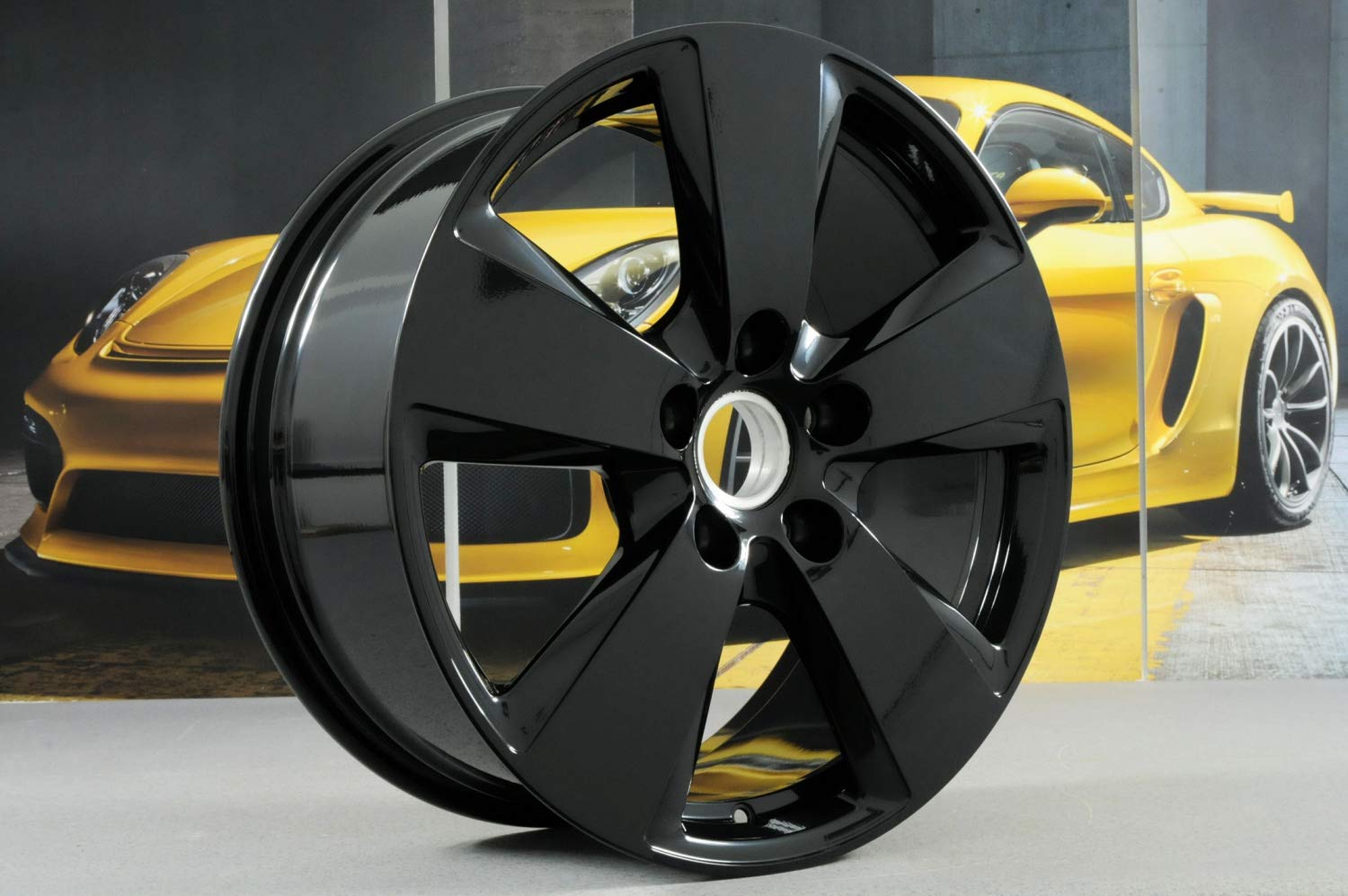 Kompatybilny z Porsche Cayenne E3/9Y0 19" zestaw felg Cayenne czarny/zestaw kół czarny