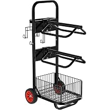 Rolling Saddle Rack Cart with Wheel, Horse Saddle Rack Dolly, Heavy Duty Horse Equipment Cart for Storage, Moving, Organizing, and Transporting Supplies