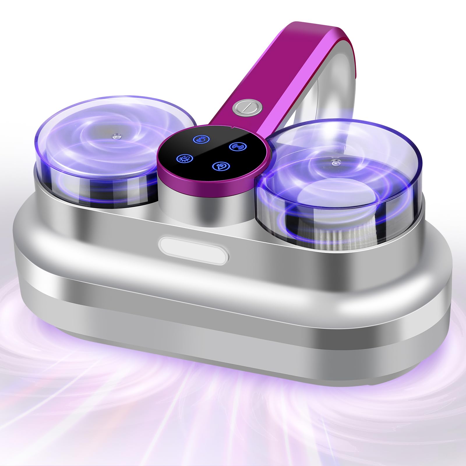 DAVANPAL Bed Vacuum Cleaner Mattress Vacuum with UV, 12Kpa Suction, HEPA Filter, 275nm UV-C Light,48000 RPM Brushroll Rotation, Heating, Ultrasonic, Quintuple Tech, Widened Suction Port, 400W, Corded