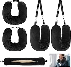 2pcs Travel Pillow Refillable Clothes, Refillable Travel Neck Cushion, Airplane Neck Cushion, Multifunctional U-Shaped Travel Pillow, for Traveling in Car or Airplane (without Filling)