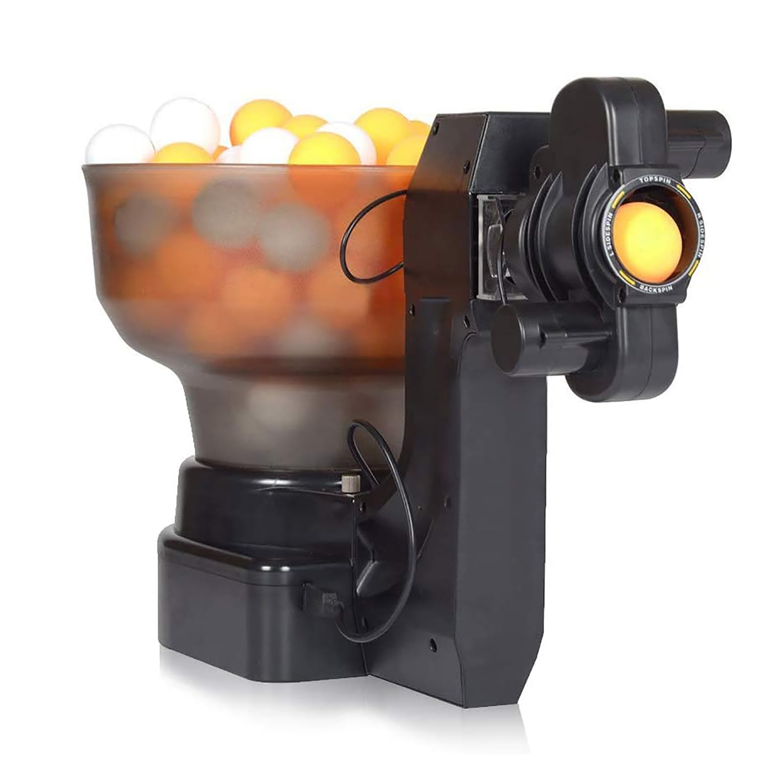 oiakus Ping Pong Training Machine Automatic Table Tennis Robot, Ping-Pong Ball Trainer Equipment Exercisewith 36 Different Spin Balls for Training