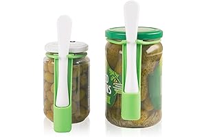 304 Stainless Steel Pickle Picker Fork for Olives Green & White