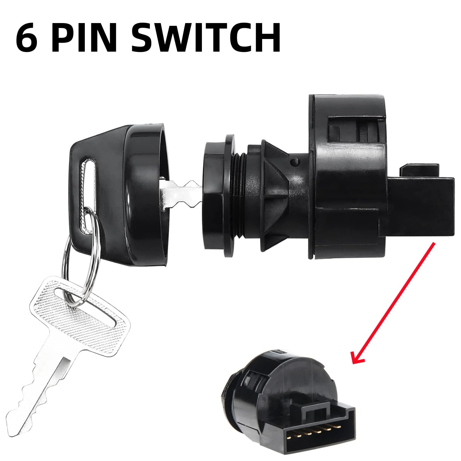 Ignition Switch Key For Polaris RZR & Ranger - Replaces 4011002, Fits 500, 570, 700, 800, 900XP, 1000 Models