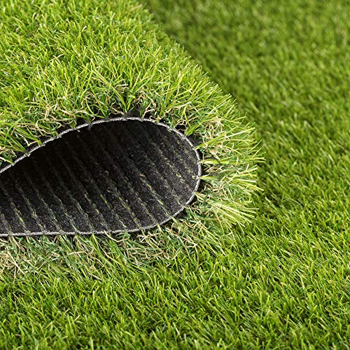 Image of Artificial Green Grass Carpet Mat for Balcony Floor, Lawn, Terrace Door Entrance Mats - 2x11 feet
