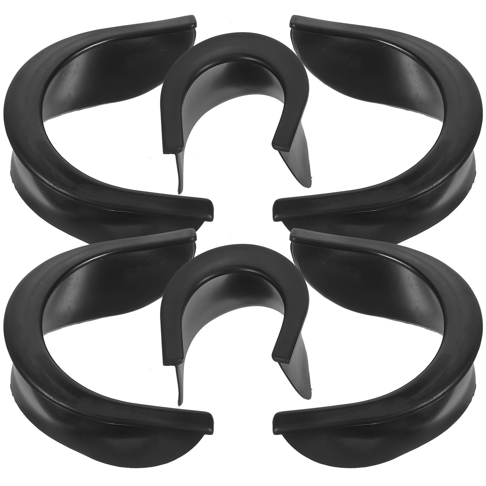 Angoily 6pcs Protective Snooker Hole Liner for Pool Table, Small Sturdy Plastic Pocket Protectors with 4 Large and 2 Medium Corner Liners, Daily Use Billiard Table Accessory for Snooker