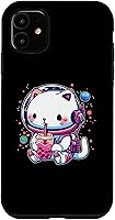 Vista 8 de iPhone 16 Kawaii Cat Bubble Boba Tea In Space Astronaut Anime Girls Case