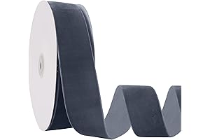 1.5" X 20 Yards Dusty Blue Velvet Ribbon for Christmas Tree Wreath & Ornaments