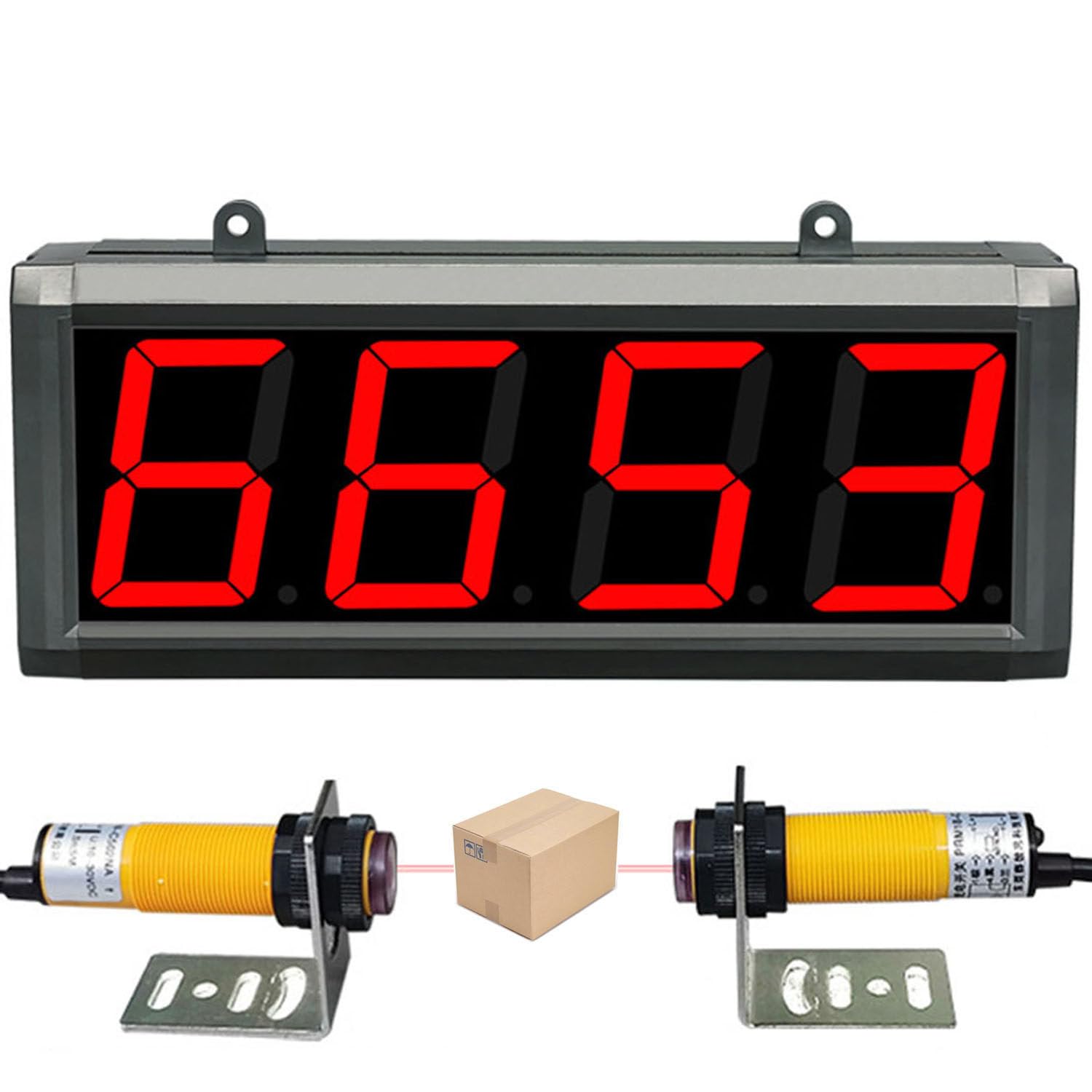 Compteur numérique LED, 3 pouces avec capteur d'affichage pour ligne de production, nombre de visiteurs