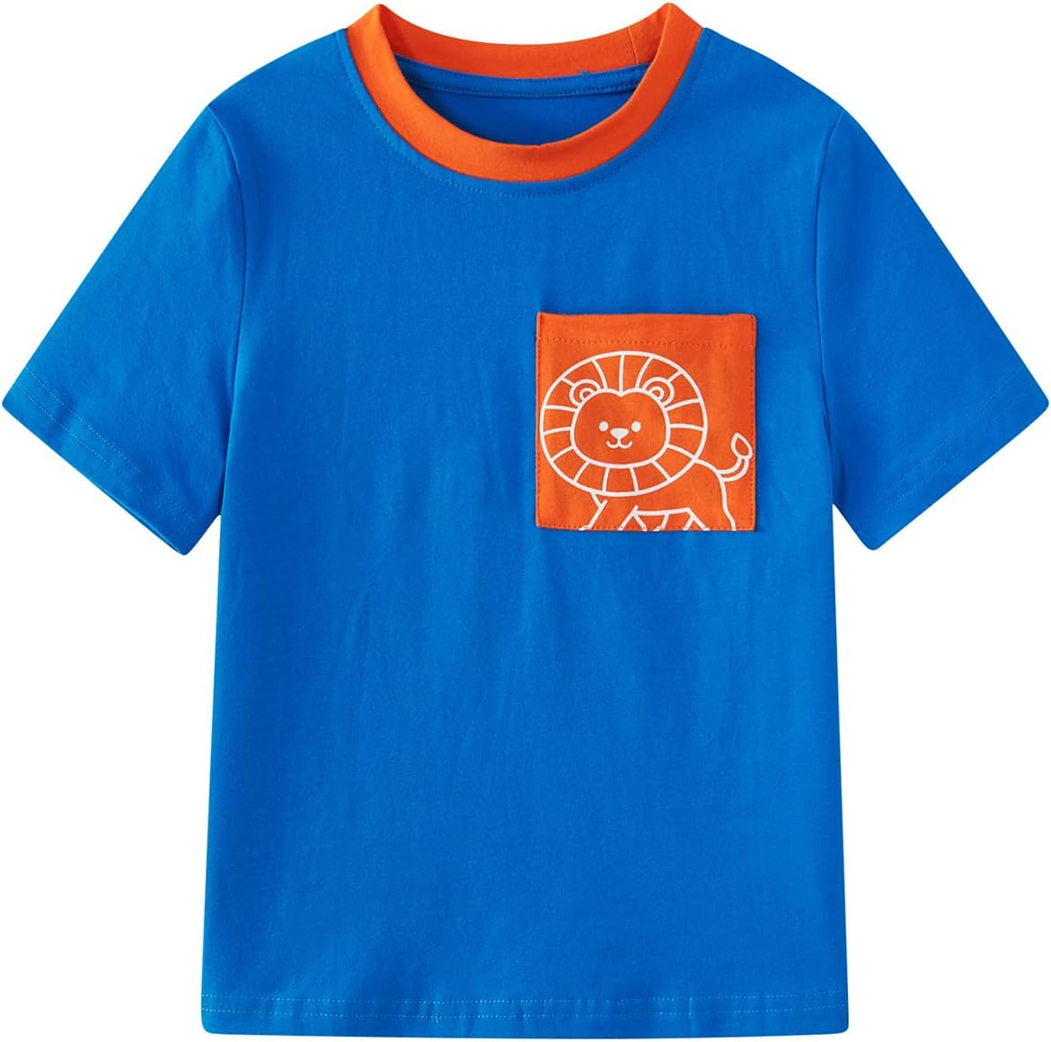 Boys T-Shirts with Pocket Graphic 4-8 Years Kids Tshirt Summer Casual Short Sleeve Cotton Tee Shirts