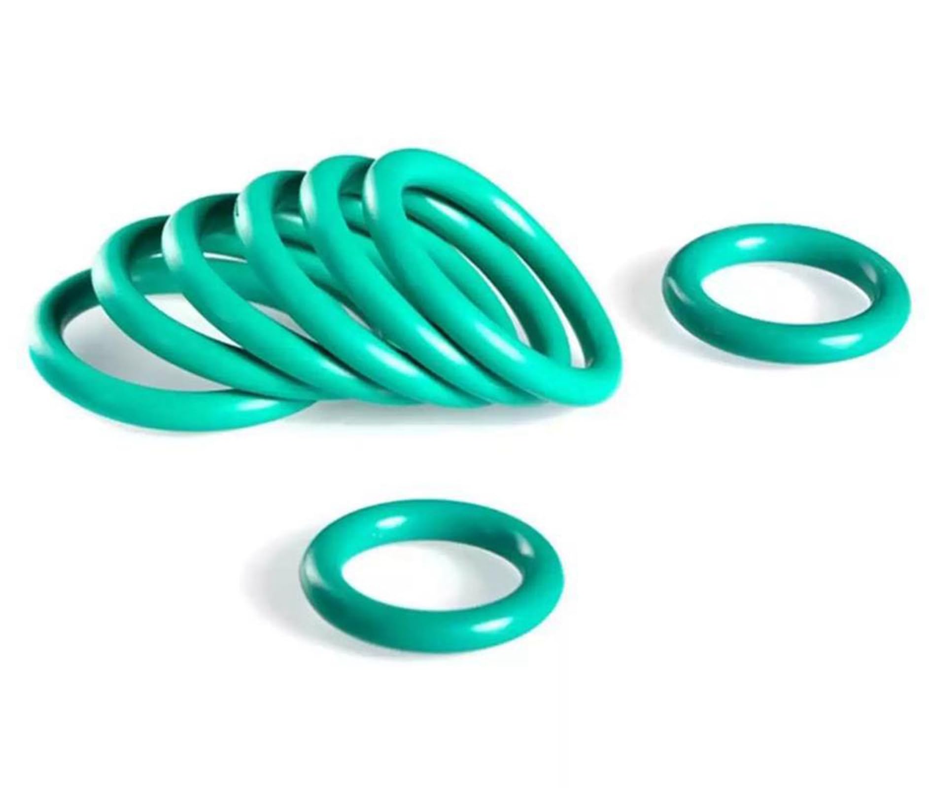 O-ring in gomma fluorurata, 200mm di diametro esterno, 190.8mm di diametro interno, 4.6mm di larghezza, guarnizione di tenuta rotonda, verde, 1 Pcs
