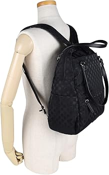 イザック撥水ドット柄ジャガード織軽量２ウェイリュック Amazon.co.jp: [イザック] リュック トートバッグ 2WAY 撥水 ドット