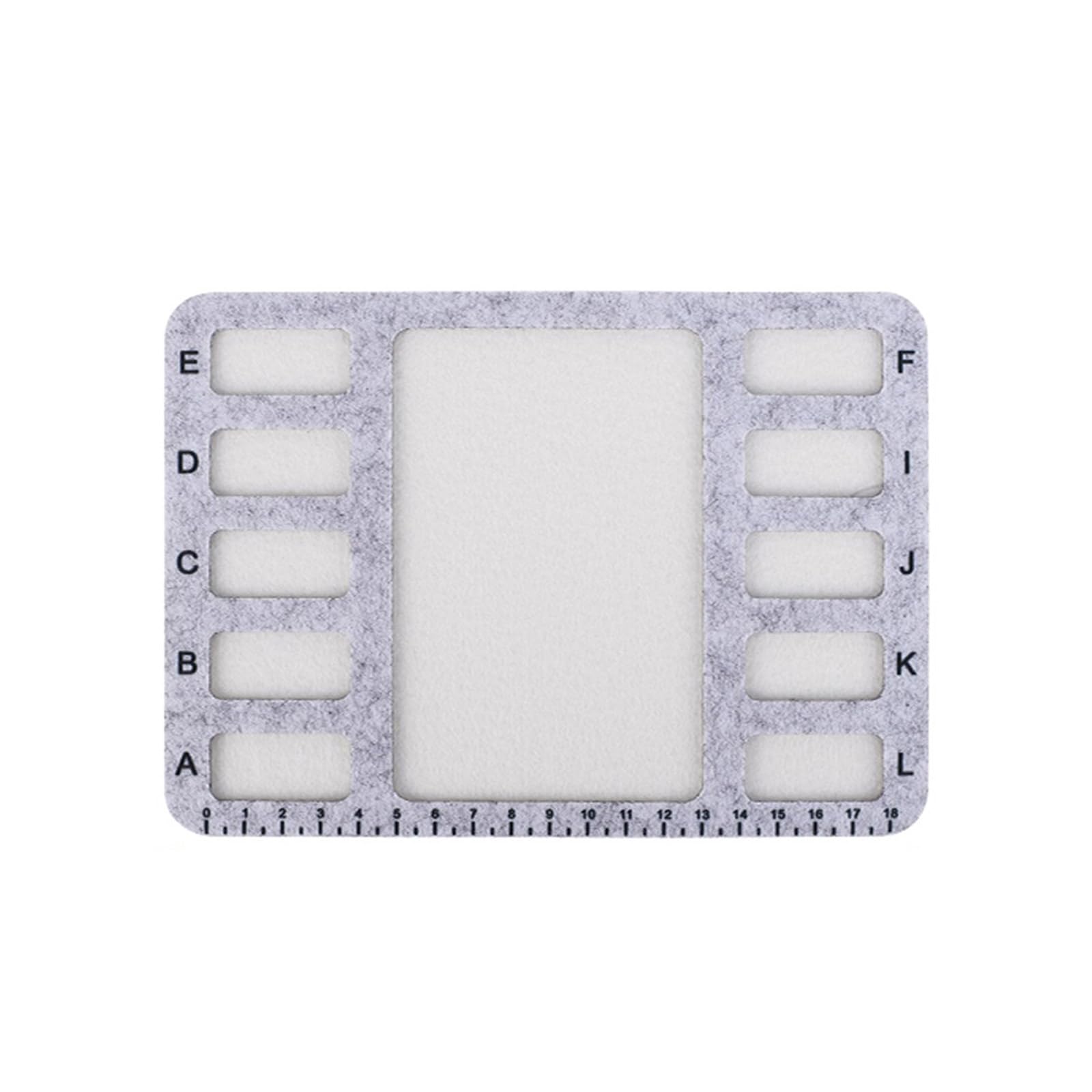 APGLSXY Beadwork Design Tray Felt Construction Beading Mat with Centimeter Alphabetic Scale Bead Pad for Art Jewelry Making Tray