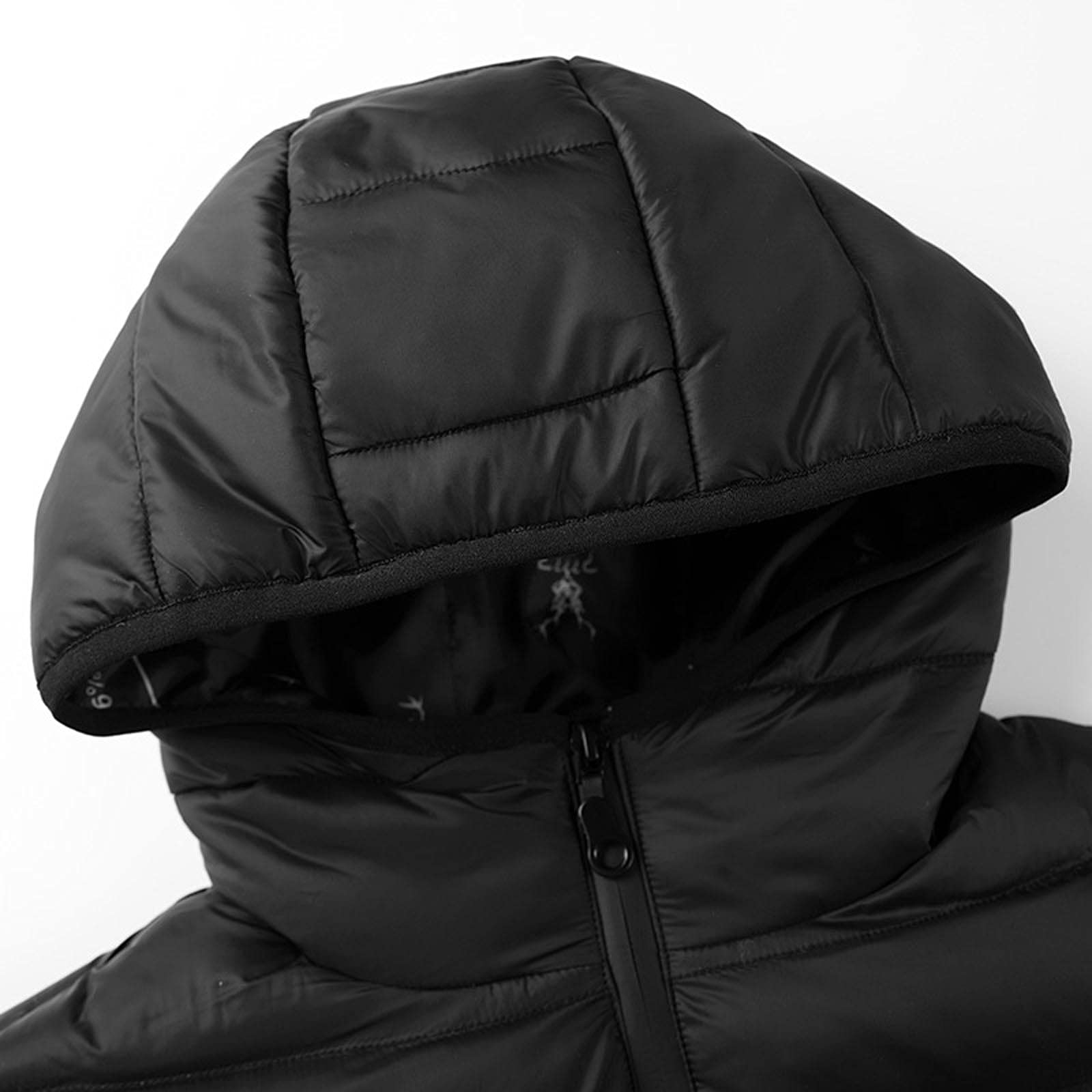 Veste Chauffante Enfant Garçons et Filles USB à Capuche - 3 Températures Réglables - Manches Longues - Idéale Gilet Chauffant avec Zips Vêtement Lavable Doudoune Chasse Enfants Homme Hiver 4-15 ans