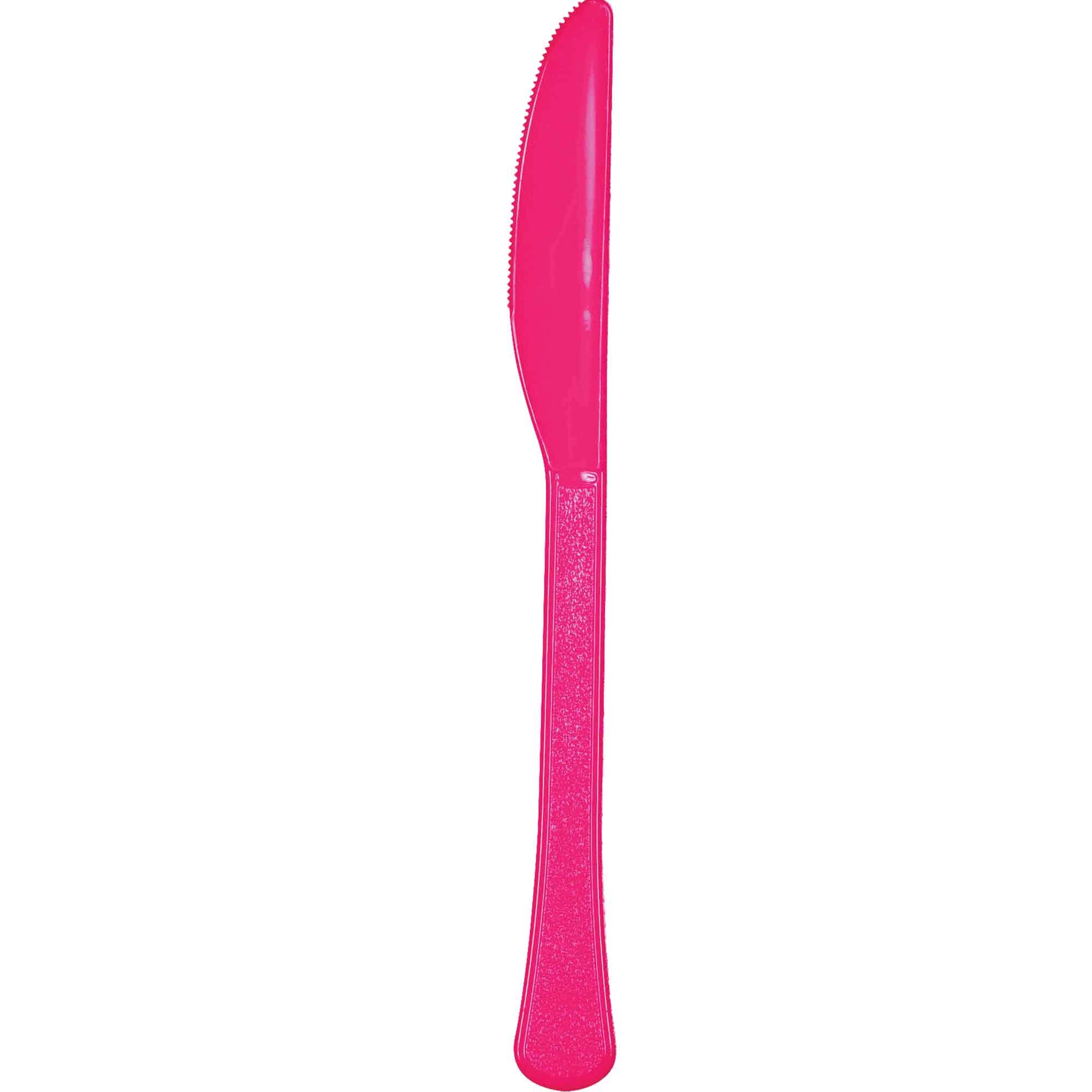 Amscan Plastic Knives Party Supplies, Full Size, Magenta