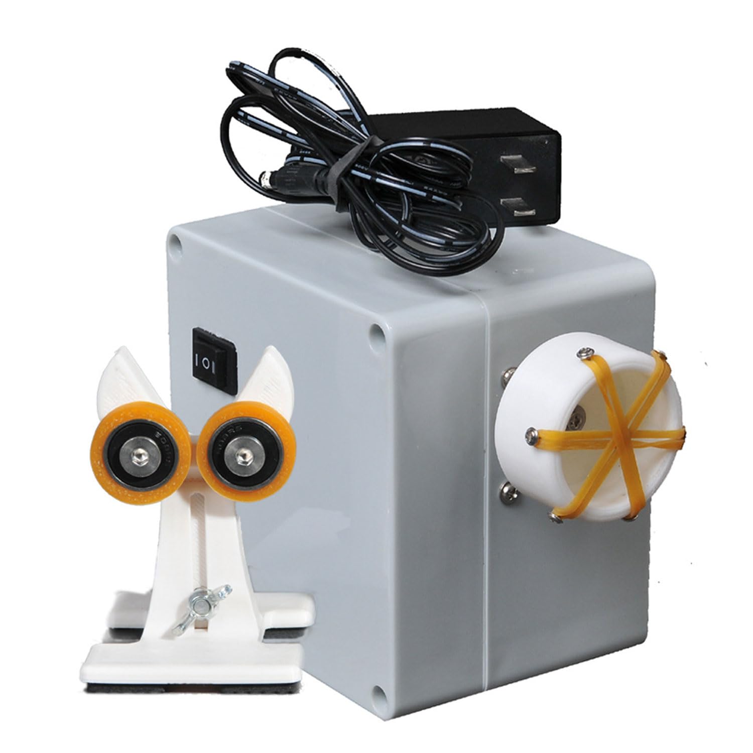 Máquina de bobinado Profesional portátil para caña de Pescar, Herramienta de caña de Pescar de Bricolaje Ajustable de 0 a 66 RPM, máquina de Pegado giratoria de Resina epoxi para caña de Pescar