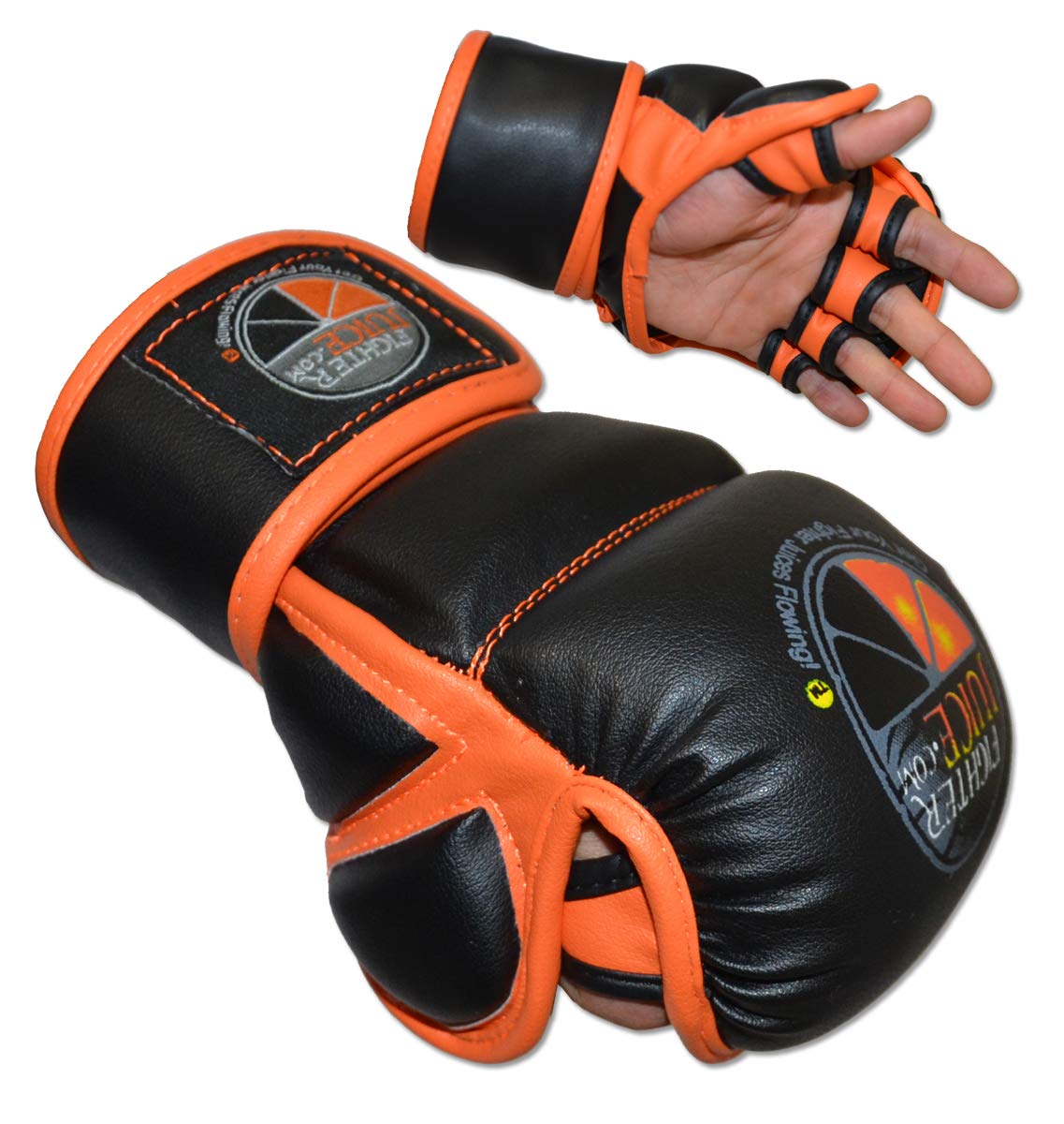 FightersJuice MMA Safety Sparring Training Gloves (Large)
