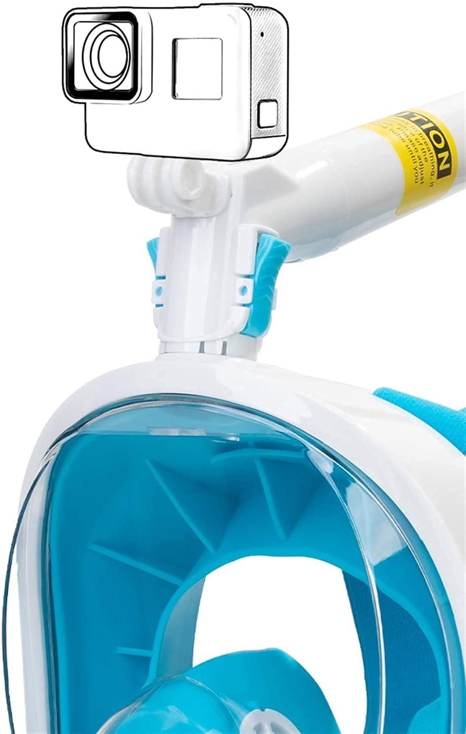 Maschera da sub per snorkeling, maschere da sub, subacquee, visione a 180°, attrezzatura professionale per lo snorkeling, maschere integrali per il nuoto, anti-perdita e anti-appannamento, per adulti