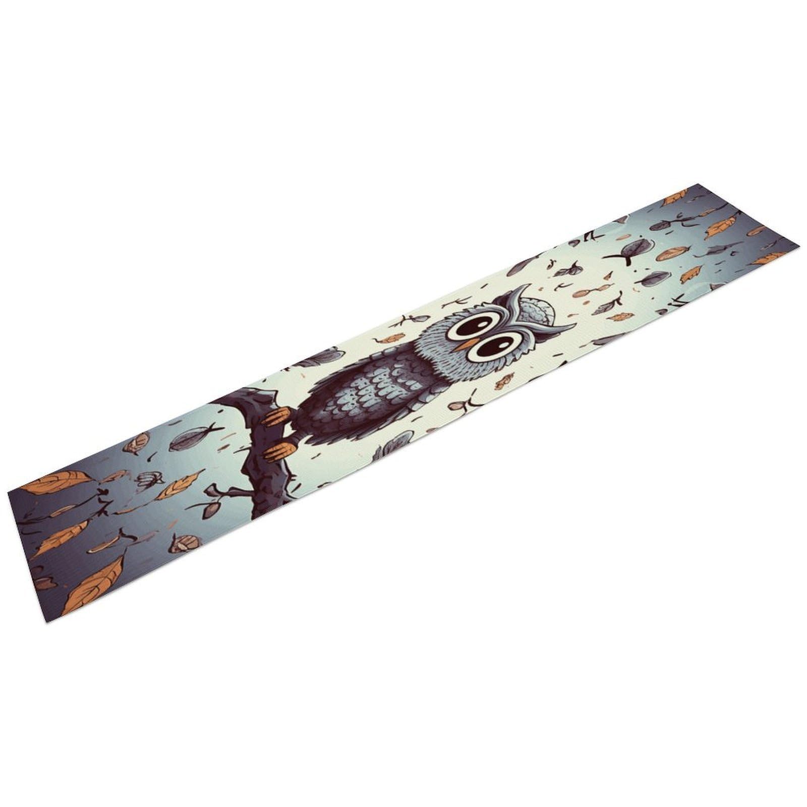 Owl Tree Branches Table Runner 13" X 72" Exquisite Linen Table Runner Wrinkle Resistant Farmhouse Rustic Table Runners Seasonal Table Decoration for Kitchen Dining Home Party