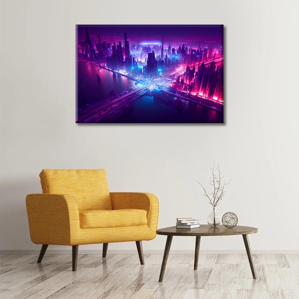 Cyberpunk Style Artwork Pictures Home Decor 1 Panels Wall Art for Bedroom Living Room - Image 3