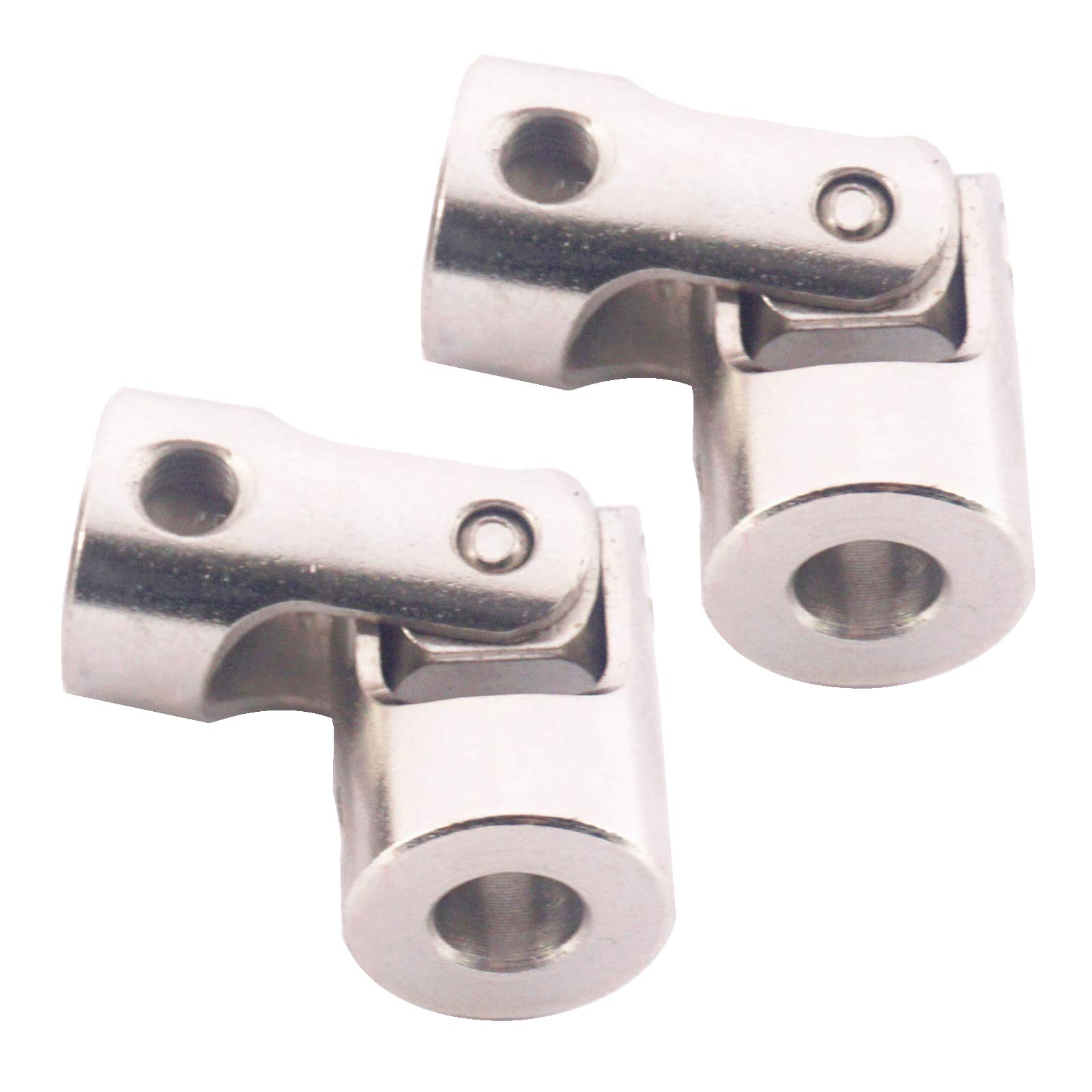 5 Pack Universal Steering Shaft Couplers - 3mm To 3mm U Joint Connectors For RC Cars