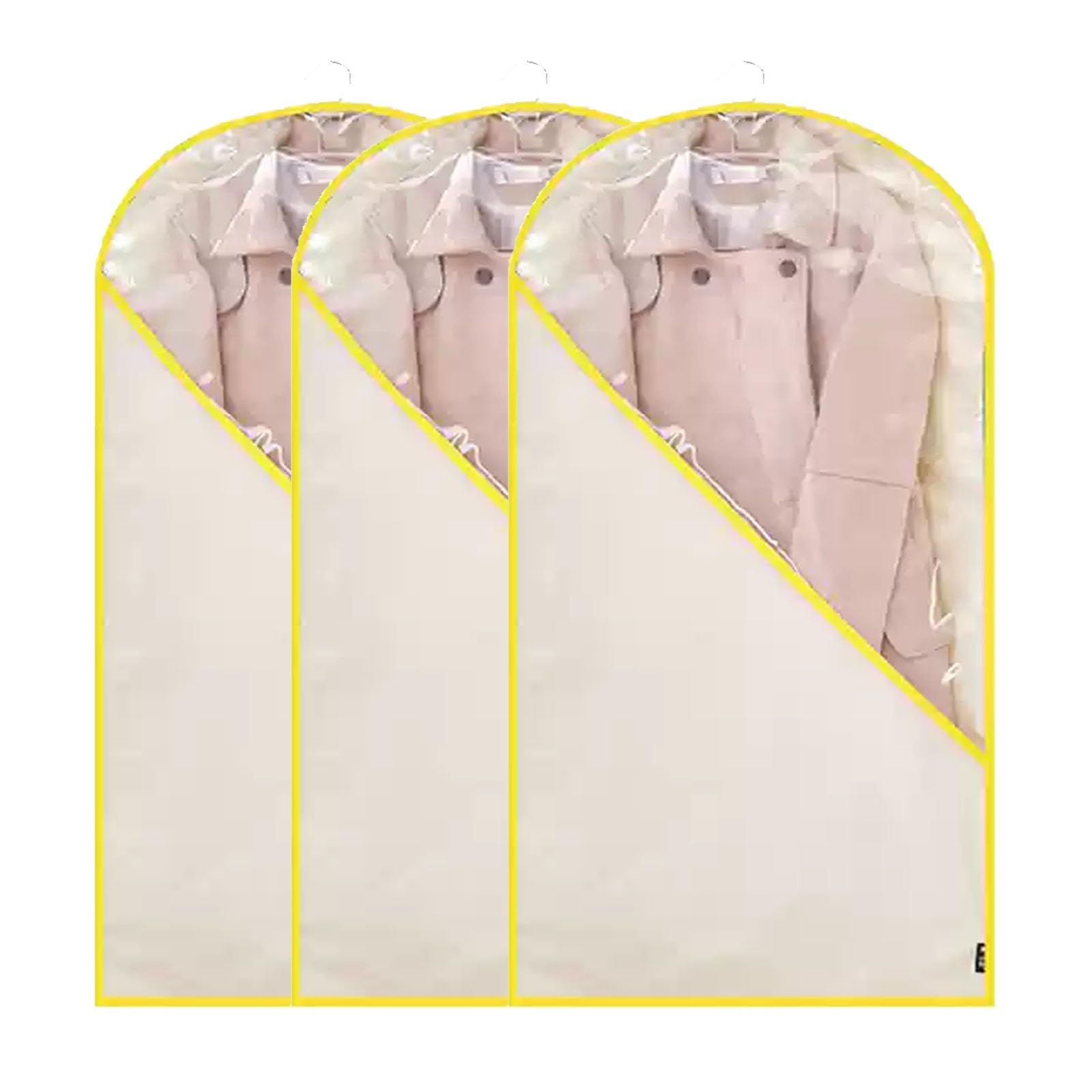 Bolsas de ropa para colgar ropa, bolsa de traje con cremallera para abrigos, chaquetas, camisas, protección contra el polvo