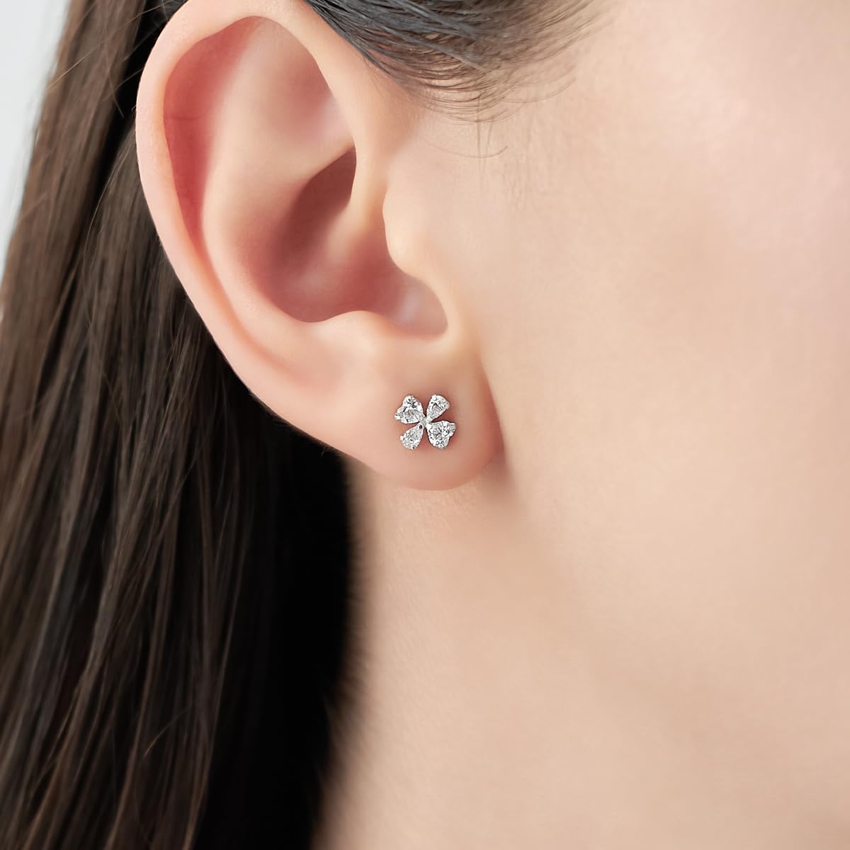 Amazon | [4℃(ヨンドシー)] 公式 K10ピンクゴールド フラワー ピアス