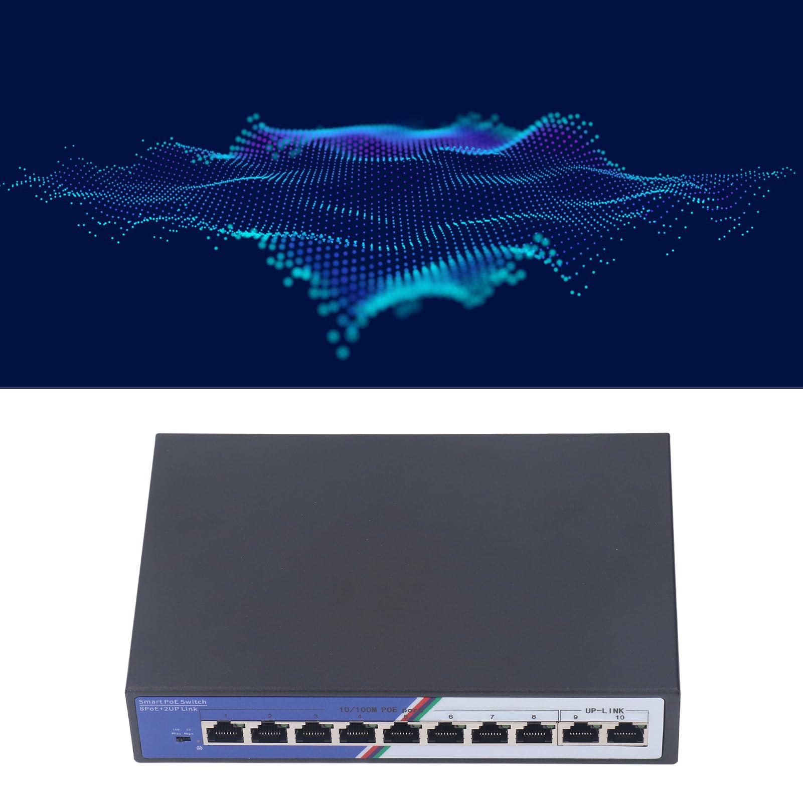 Naroote Interrupteur Ethernet, Splitter Ethernet Non géré et Non géré 100-240V 2 Gbps pour l'hôtel (Plug UE 100-240V)