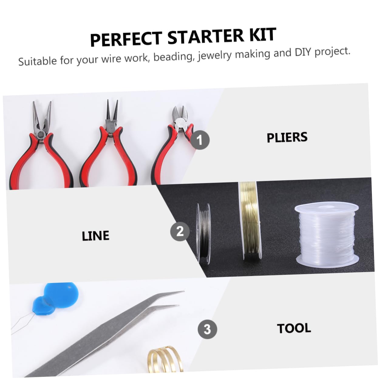 AKOOSY Kit Accessori Bigiotteria Fai da Te 768 Pezzi in Metallo Oro