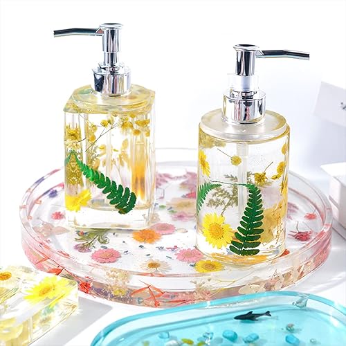 Miniatura 6 de Molde de resina para botellas con bomba dispensador de jabón, molde de resina, moldes de silicona para fundición de epoxi, bolígrafo de botella de