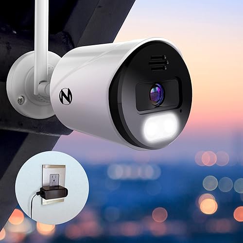 Miniatura 3 de Night Owl Wi-Fi IP 4K HD Cámaras de doble foco para interiores y exteriores con audio de 2 vías, alertas de voz preestablecidas y sirena de cámara