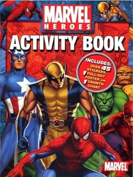 Paperback Marvel Heroes Activity Book