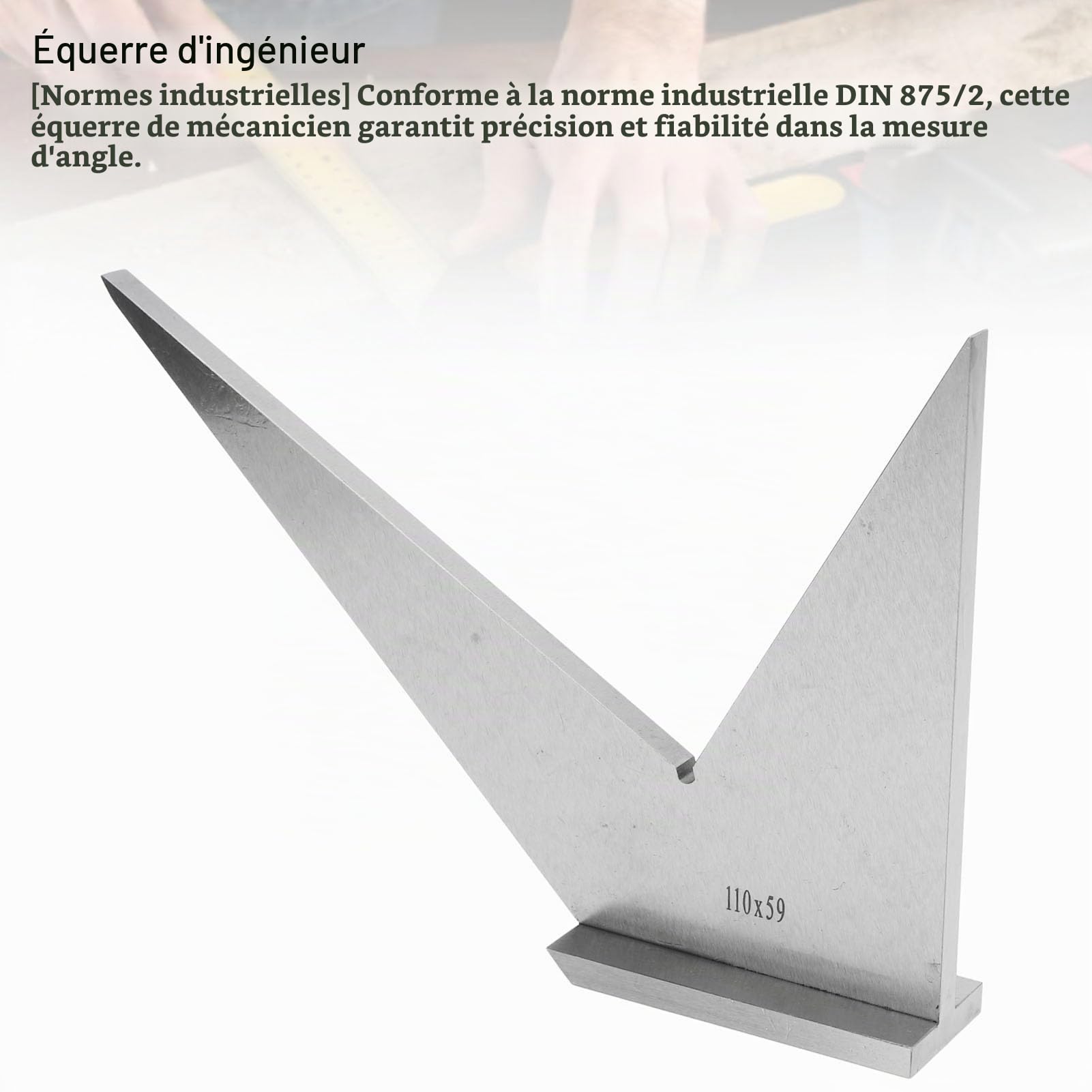 Équerre à Onglet Multi-angles 30 45 90 120 Degrés Équerre D'ingénieur Équerre à Onglet D'angle en Acier au Carbone avec Base Normes Industrielles Construction Haut de Gamme