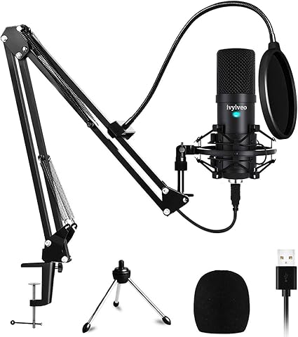 Amazon Ivylveo コンデンサーマイク 192khz 24bit Usbマイク ミュートボタン Pcマイク 高音質 録音マイク 生放送 Youtube ゲーム実況日本語ガイド 国内専用モデル Ps4との互換性はありません コンデンサ 楽器 音響機器