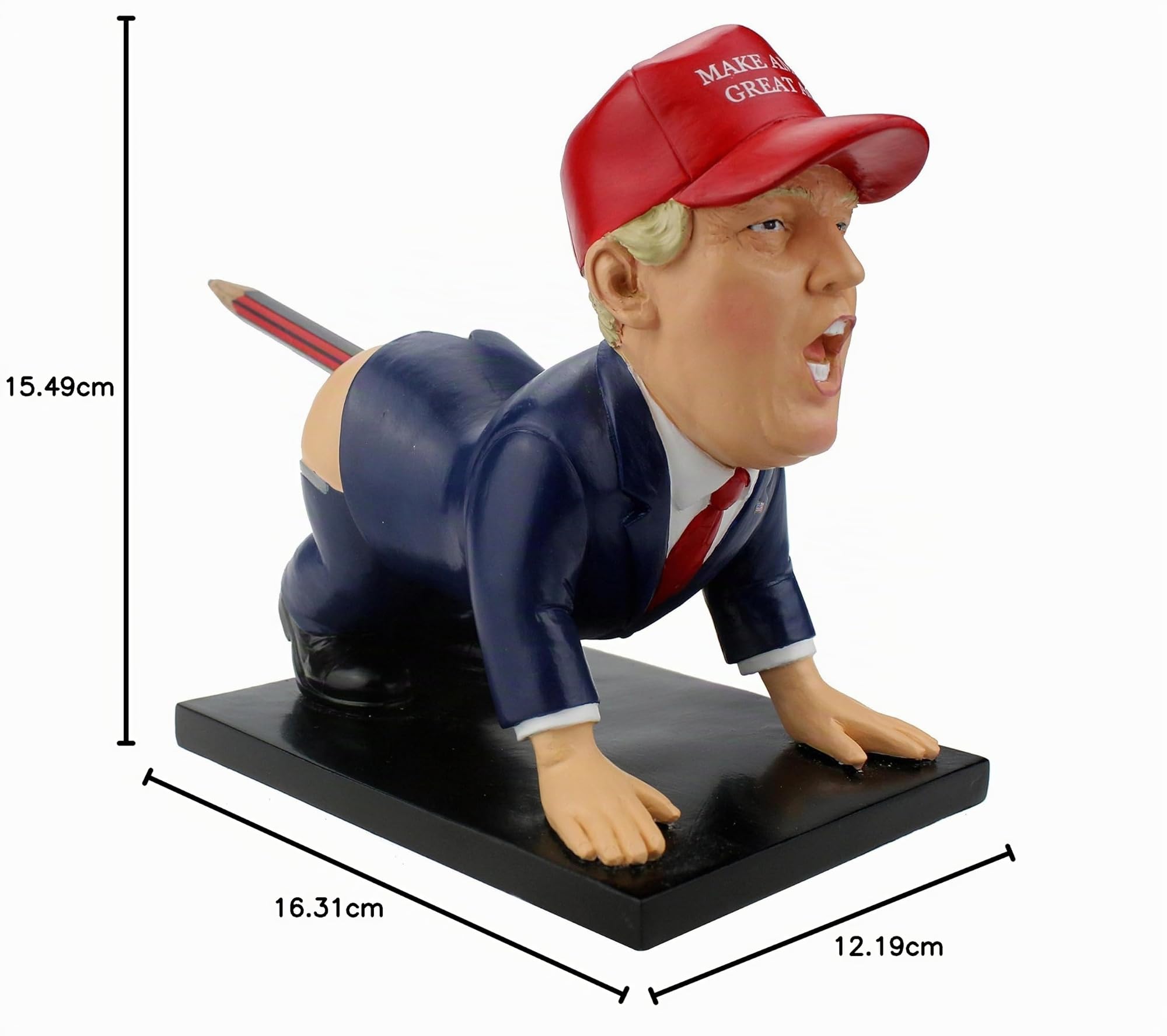 Dump-a-Trump Stifthalter – Geschenkidee, Motiv: Donald Trump, Scherzartikel