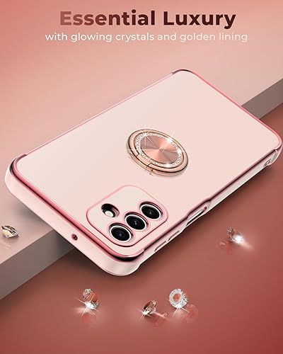 Miniatura 5 de Miss Arts Funda para Samsung Galaxy A14 5G con soporte, Galaxy A14 5G funda para teléfono con soporte de anillo, para mujeres y niñas, bonita correa
