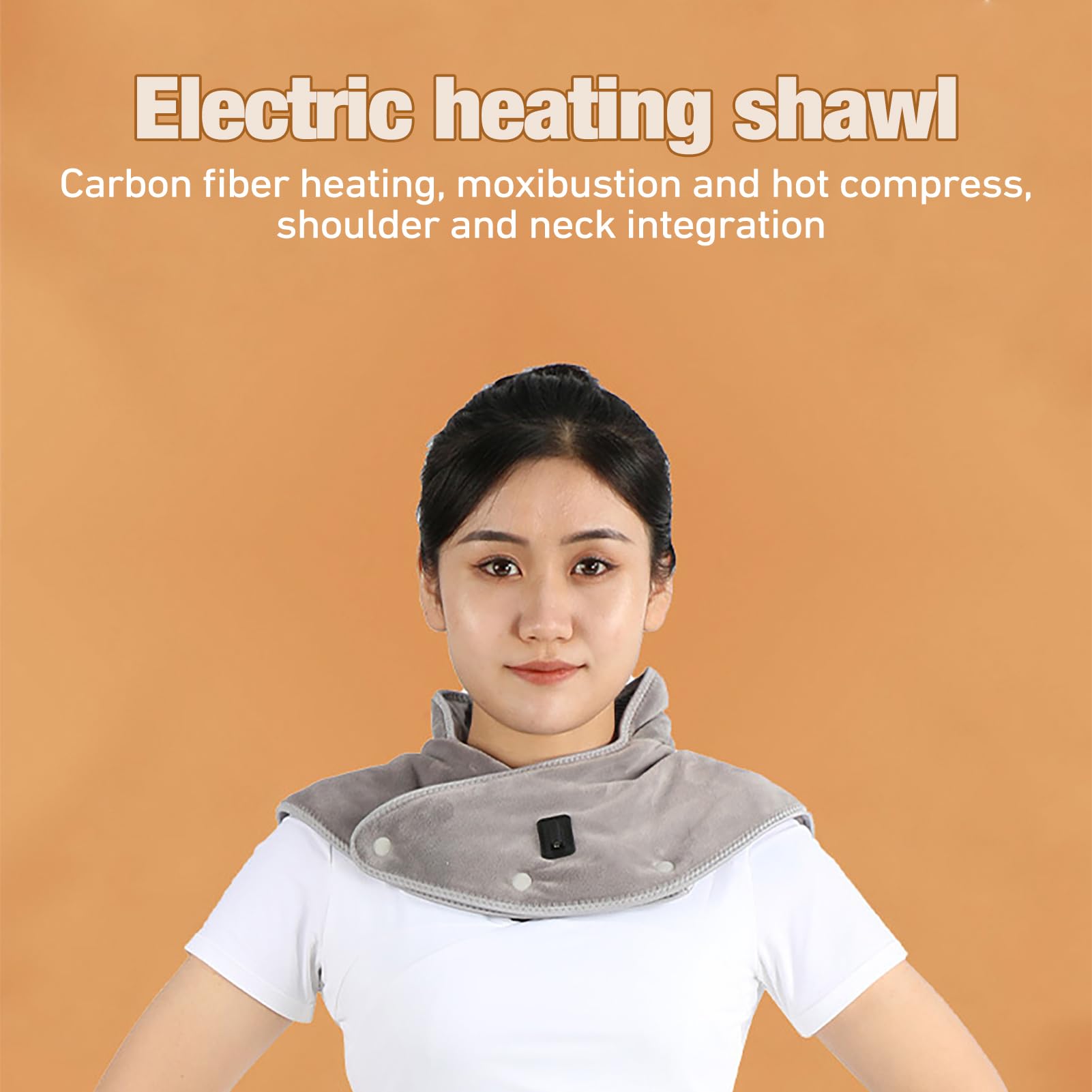 Chadier De Calefacción De Hombro Del Cuello - Mantón De Calefacción Rápida Con Ajuste De Calor Ajustable | Diseño De Bufanda Más Cálido Para La , Sobre Calentado Relajante Para Mujeres