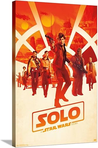 Trends International Star Wars Solo - One Sheet Canvas Wall Poster
