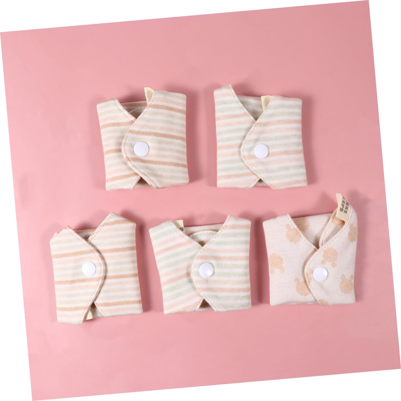 NOLITOY 15piezas Toallas Menstruales Reutilizables De Algodón Orgánico Súper Absorbentes y Lavables Patrones Aleatorios Para Mujeres Ciclo Menstrual o Postparto