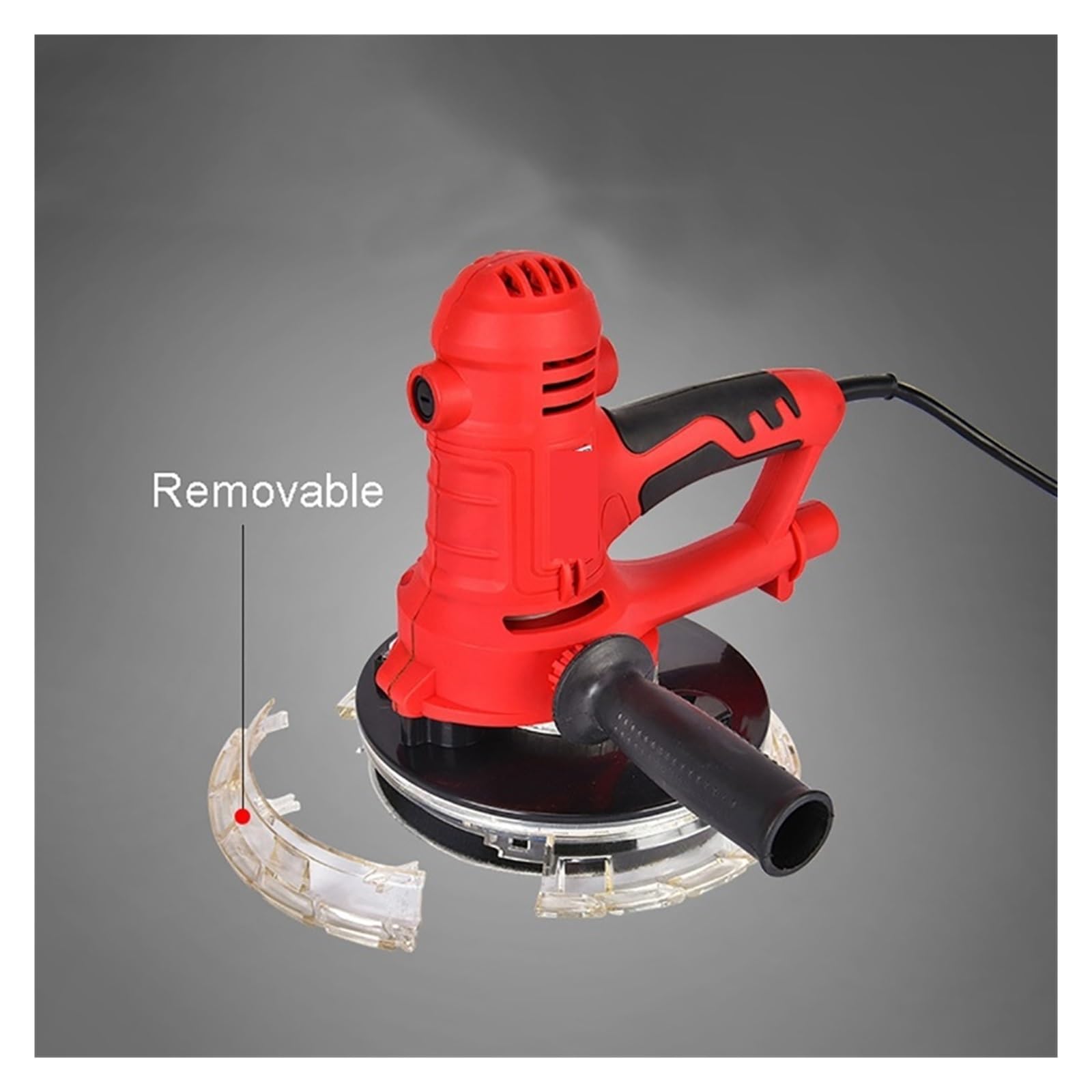 Levigatrice elettrica Levigatrice elettrica for cartongesso da 1250 W Lucidatrice for la rimozione dei residui di pareti e pavimenti con utensili elettrici portatili a LED Alta velocità, più silenzios