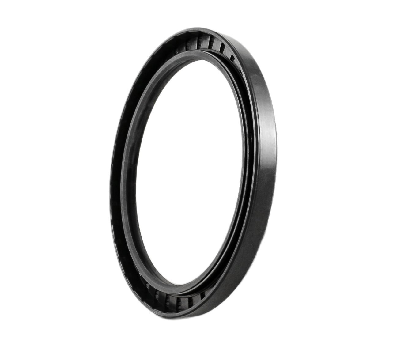 EAI Oil Seal 100mm X 130mm X 12mm TC Double Lip With Spring - Nitrile Rubber, Metal Case